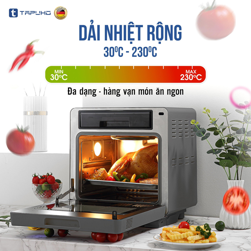 Dải nhiệt rộng và đặc biệt là dải nhiệt thấp từ 30 độ C - 100 độ C cho phép chưng yến ở nhiệt chậm, giữ trọn được dưỡng chất