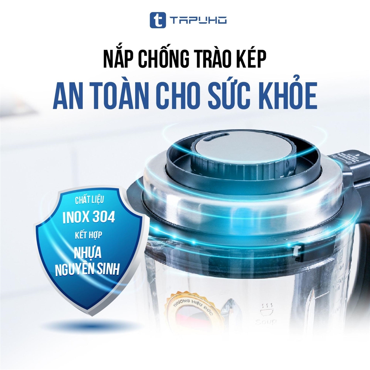 Bên cạnh chất lượng, Tapuho cũng đảm bảo sự an toàn và thuận tiện cho người sử dụng