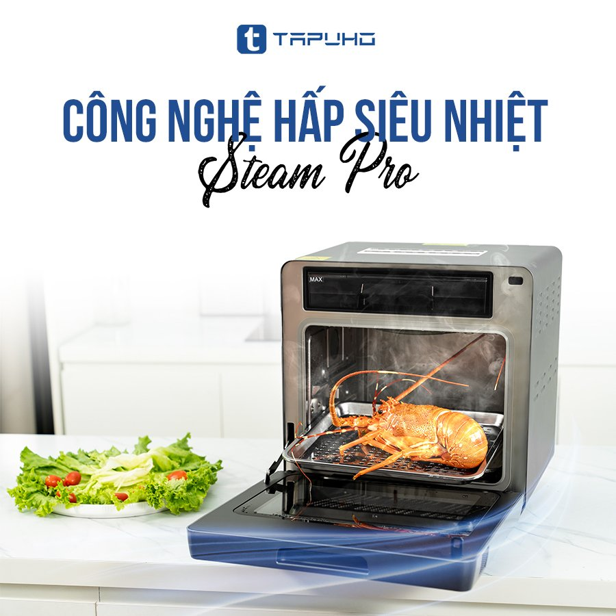 Nồi chiên TSF16 sử dụng công nghệ hấp siêu nhiệt Steam Pro mới nhất