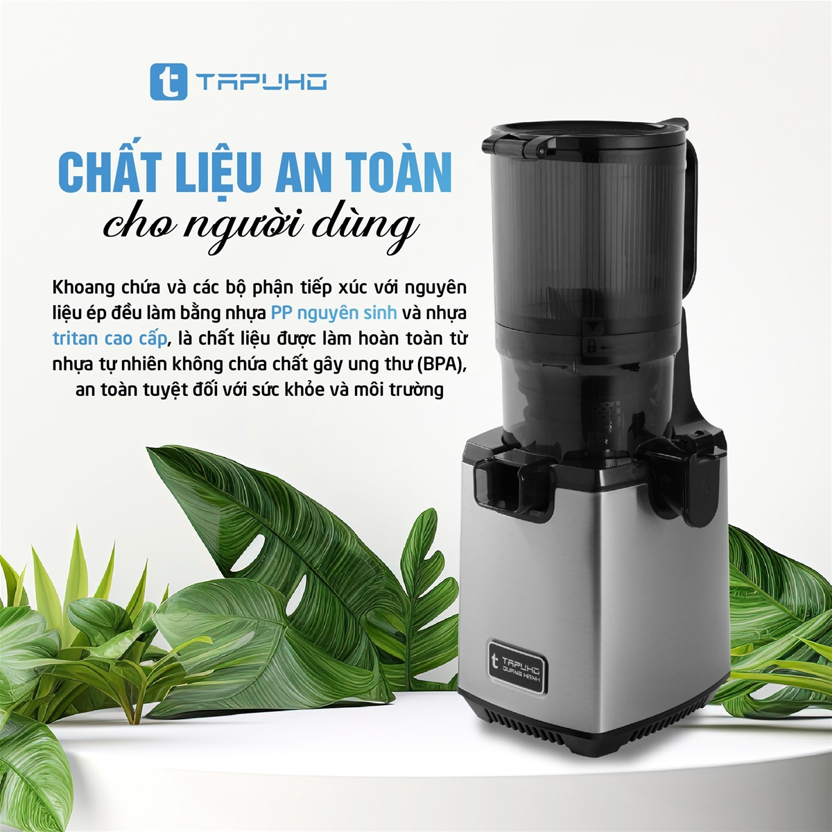 Review máy ép chậm TSJ68 - chất liệu cao cấp, đạt chuẩn an toàn theo hệ châu  u