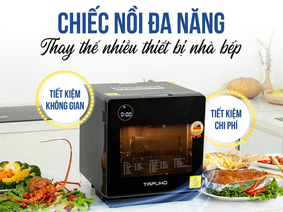 Nồi chiên hơi nước có nướng bánh được không?