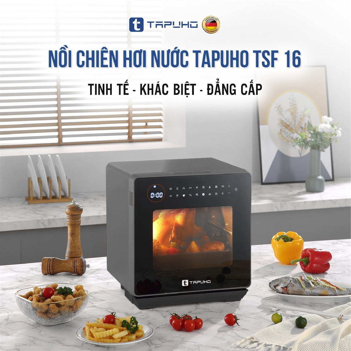 Khám phá mẫu nồi chiên hơi nước mới nhất Tapuho TSF16